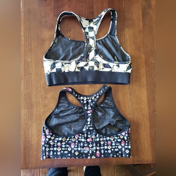 VICTORIA sport lot of 2 multi color sport bras L‎ - Picture 2 of 6